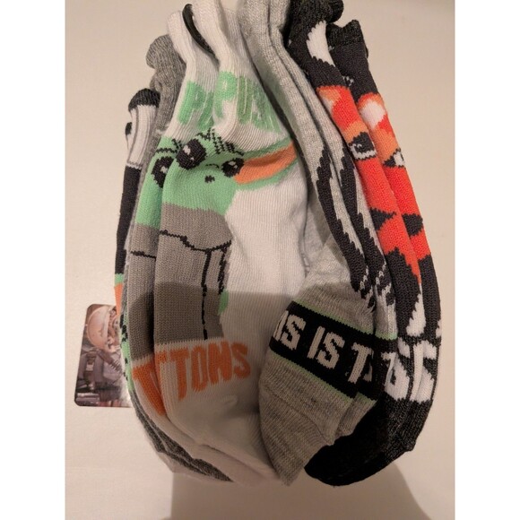 The Mandolorian No Show Socks Grogu Ashoka 6 pairs New with tags Size 4-10 - Picture 5 of 8